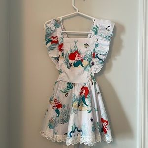 Toddler little mermaid tie back dress